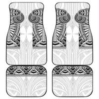 Samoan Traditional Art Tattoos Car Mats Tatau Tribal Motifs with Ula Nifo White LT03 - Polynesian Pride