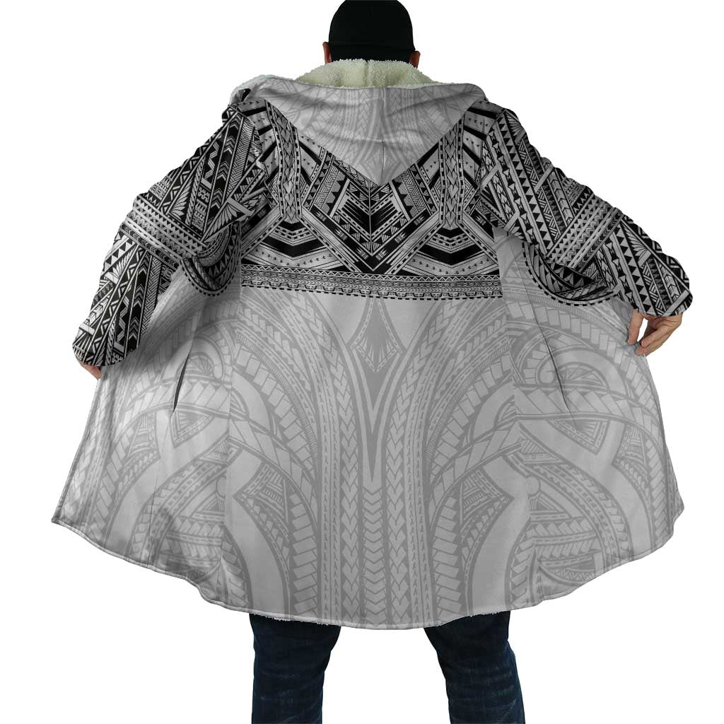 Samoan Traditional Art Tattoos Cloak Tatau Tribal Motifs with Ula Nifo White LT03 - Polynesian Pride