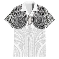 Samoan Traditional Art Tattoos Hawaiian Shirt Tatau Tribal Motifs with Ula Nifo White LT03 White - Polynesian Pride