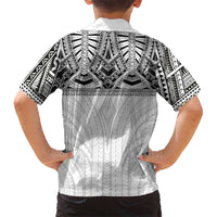 Samoan Traditional Art Tattoos Hawaiian Shirt Tatau Tribal Motifs with Ula Nifo White LT03 - Polynesian Pride