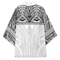 Samoan Traditional Art Tattoos Kimono Tatau Tribal Motifs with Ula Nifo White LT03 - Polynesian Pride