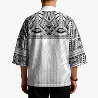 Samoan Traditional Art Tattoos Kimono Tatau Tribal Motifs with Ula Nifo White LT03 - Polynesian Pride