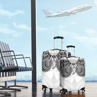 Samoan Traditional Art Tattoos Luggage Cover Tatau Tribal Motifs with Ula Nifo White LT03 - Polynesian Pride