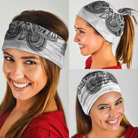 Samoan Traditional Art Tattoos Neck Gaiter Tatau Tribal Motifs with Ula Nifo White LT03 - Polynesian Pride