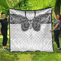 Samoan Traditional Art Tattoos Quilt Tatau Tribal Motifs with Ula Nifo White LT03 - Polynesian Pride