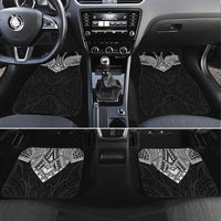Samoan Traditional Art Tattoos Car Mats Tatau Roman Reigns Black Color LT03 Set 4pcs Black - Polynesian Pride