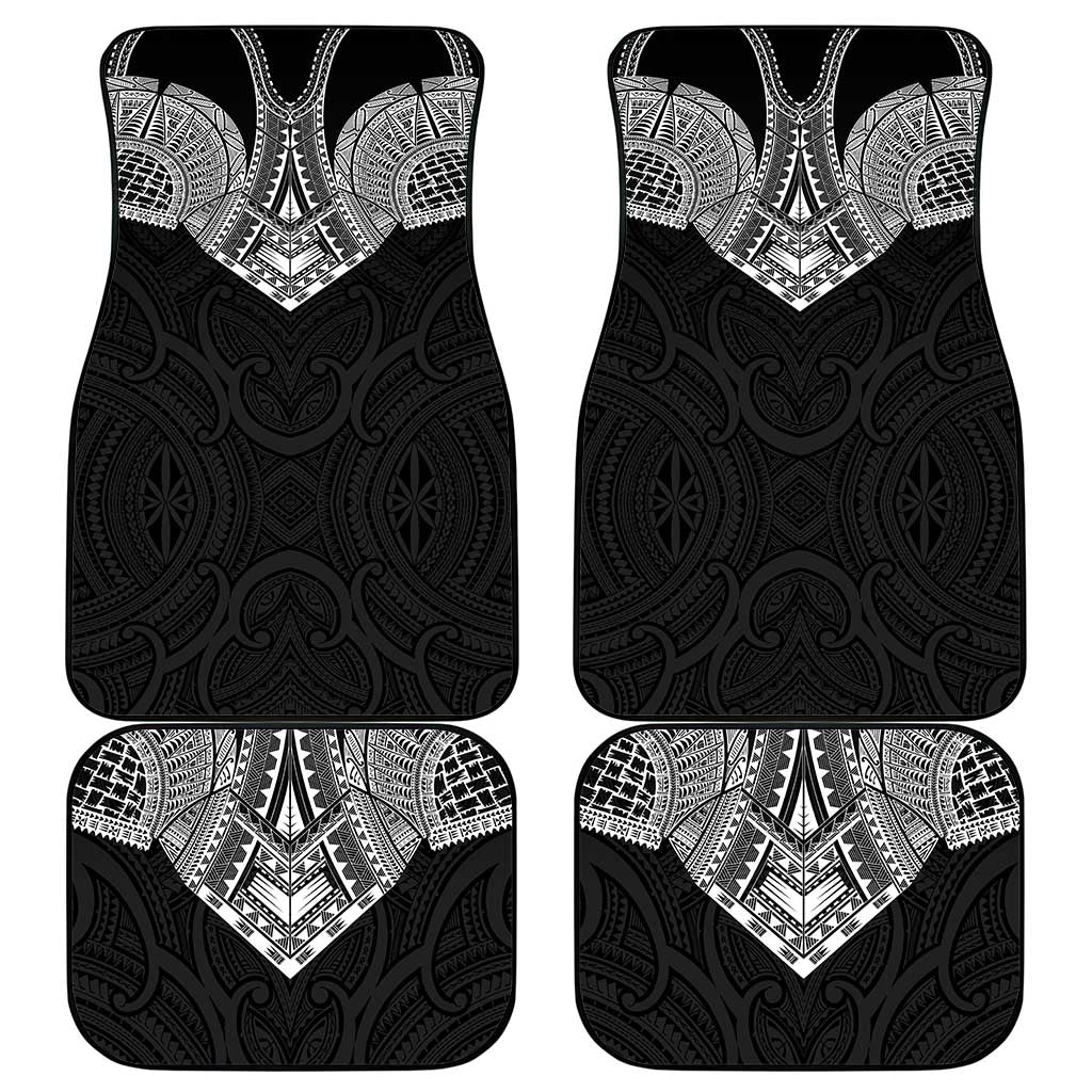 Samoan Traditional Art Tattoos Car Mats Tatau Roman Reigns Black Color LT03 - Polynesian Pride