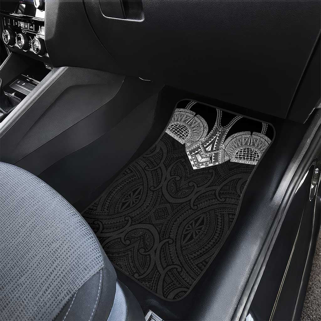Samoan Traditional Art Tattoos Car Mats Tatau Roman Reigns Black Color LT03 - Polynesian Pride