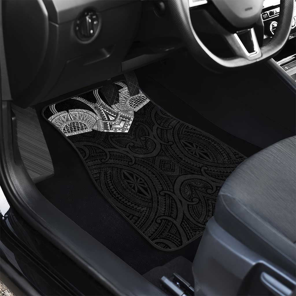 Samoan Traditional Art Tattoos Car Mats Tatau Roman Reigns Black Color LT03 - Polynesian Pride