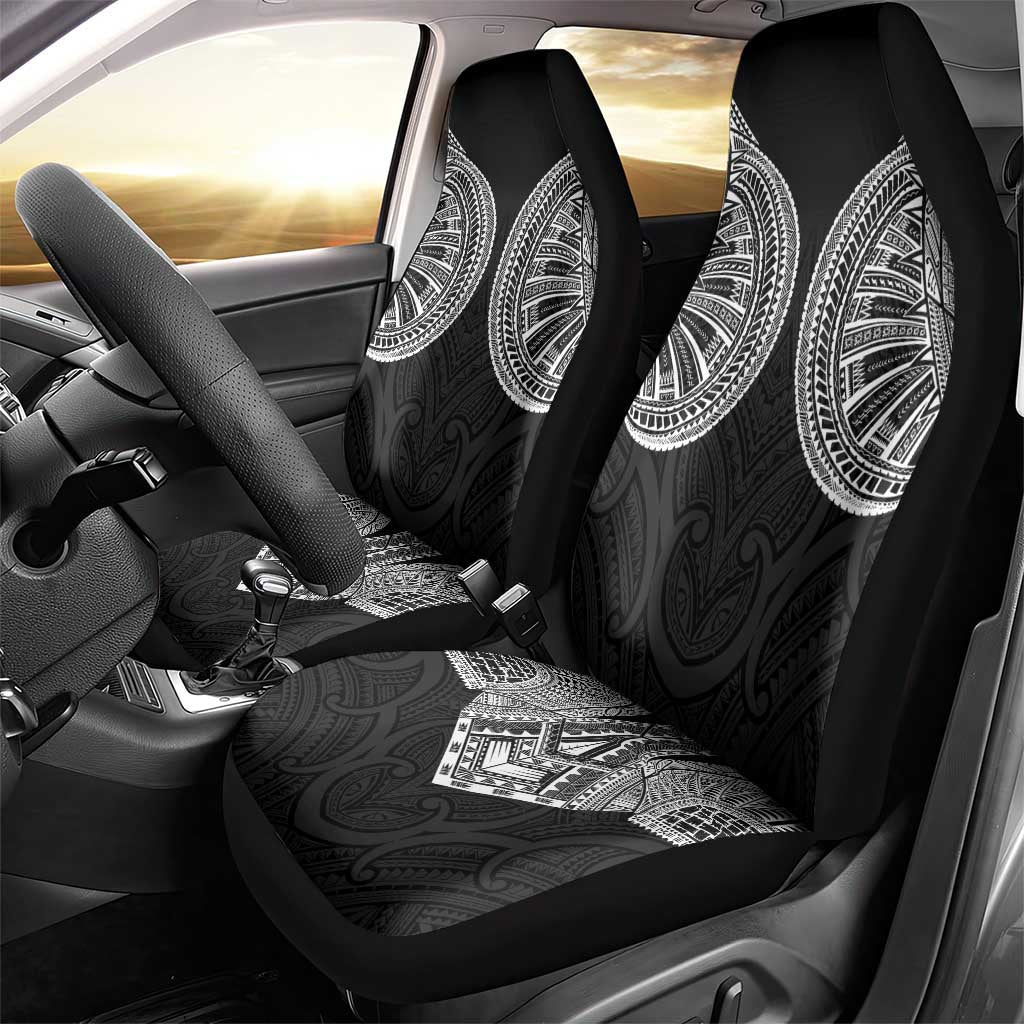 Samoan Traditional Art Tattoos Car Seat Cover Tatau Roman Reigns Black Color LT03 - Polynesian Pride