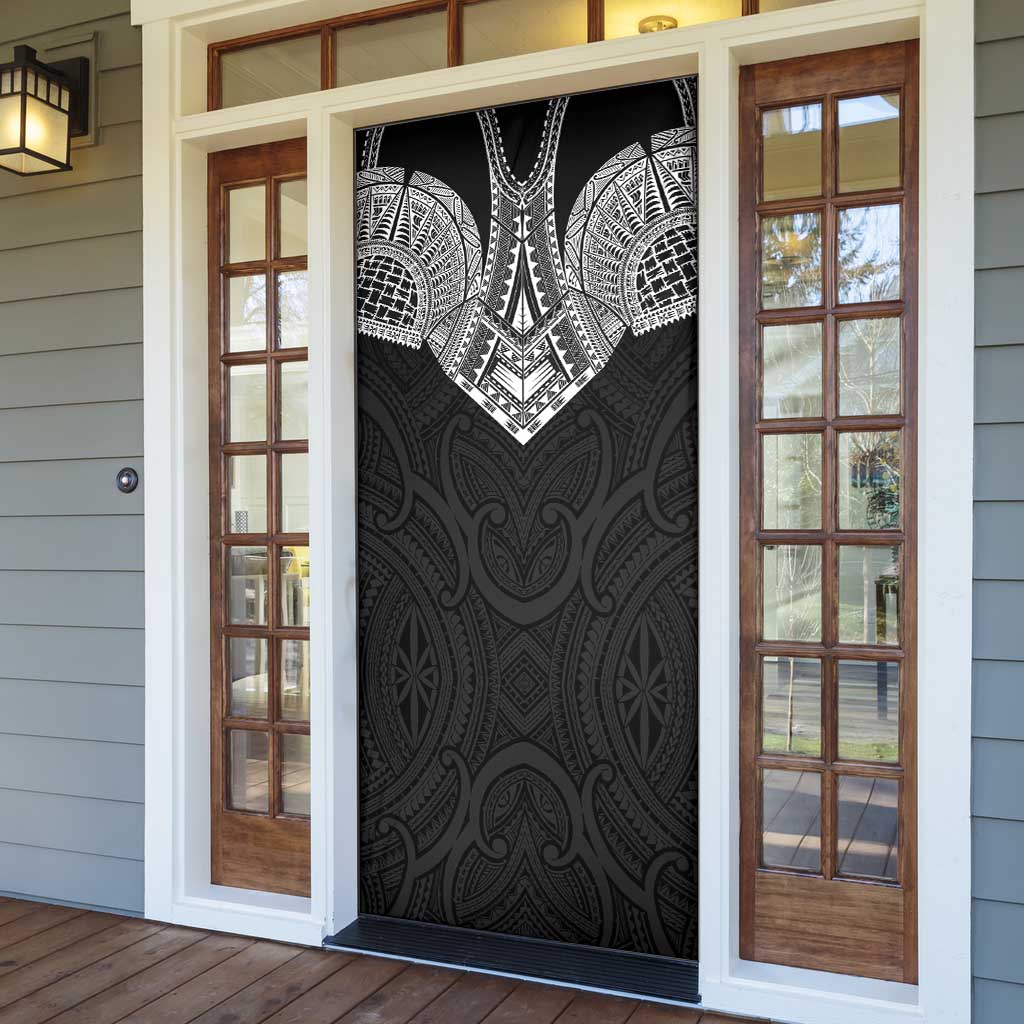 Samoan Traditional Art Tattoos Door Cover Tatau Roman Reigns Black Color LT03 - Polynesian Pride
