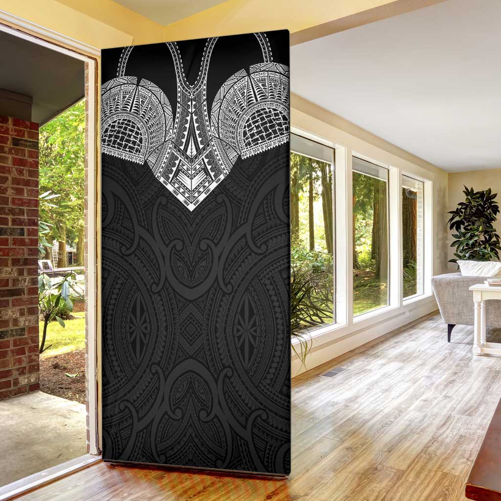 Samoan Traditional Art Tattoos Door Cover Tatau Roman Reigns Black Color LT03 - Polynesian Pride