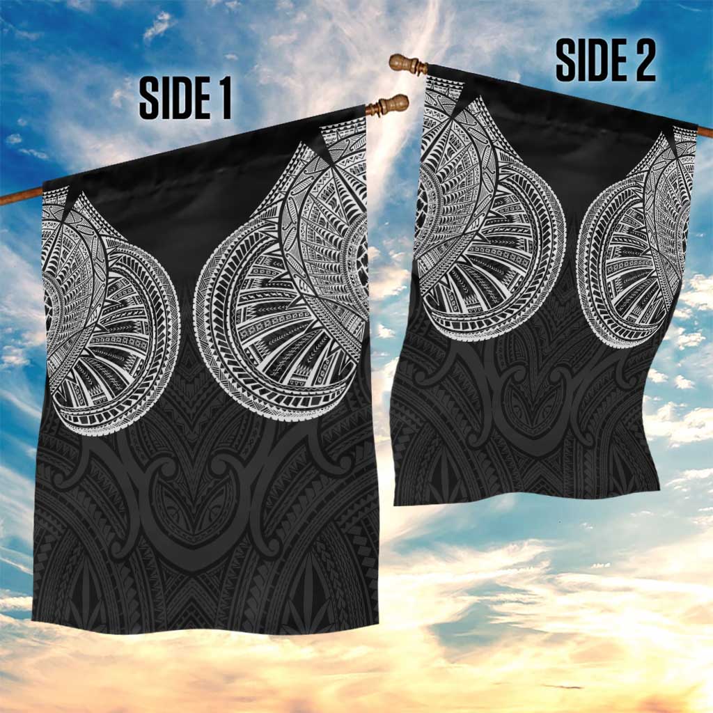 Samoan Traditional Art Tattoos Garden Flag Tatau Roman Reigns Black Color LT03 - Polynesian Pride