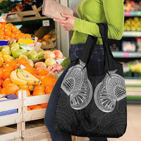 Samoan Traditional Art Tattoos Grocery Bag Tatau Roman Reigns Black Color LT03 - Polynesian Pride