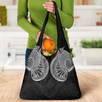 Samoan Traditional Art Tattoos Grocery Bag Tatau Roman Reigns Black Color LT03 - Polynesian Pride