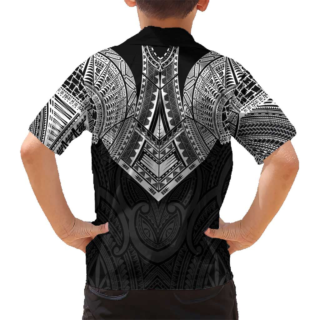 Samoan Traditional Art Tattoos Hawaiian Shirt Tatau Roman Reigns Black Color LT03 - Polynesian Pride