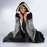 Samoan Traditional Art Tattoos Hooded Blanket Tatau Roman Reigns Black Color LT03 - Polynesian Pride