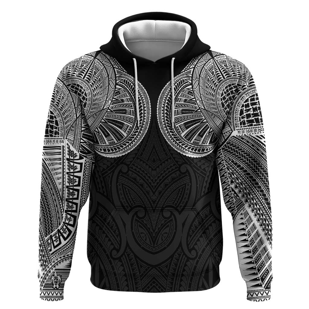 Samoan Traditional Art Tattoos Hoodie Tatau Roman Reigns Black Color LT03 Pullover Hoodie Black - Polynesian Pride