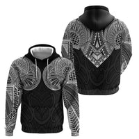 Samoan Traditional Art Tattoos Hoodie Tatau Roman Reigns Black Color LT03 - Polynesian Pride