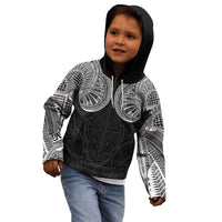 Samoan Traditional Art Tattoos Kid Hoodie Tatau Roman Reigns Black Color - Polynesian Pride