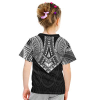 Samoan Traditional Art Tattoos Kid T Shirt Tatau Roman Reigns Black Color LT03 - Polynesian Pride