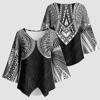 Samoan Traditional Art Tattoos Kimono Sleeve Blouse Tatau Roman Reigns Black Color LT03 - Polynesian Pride