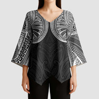 Samoan Traditional Art Tattoos Kimono Sleeve Blouse Tatau Roman Reigns Black Color LT03 - Polynesian Pride