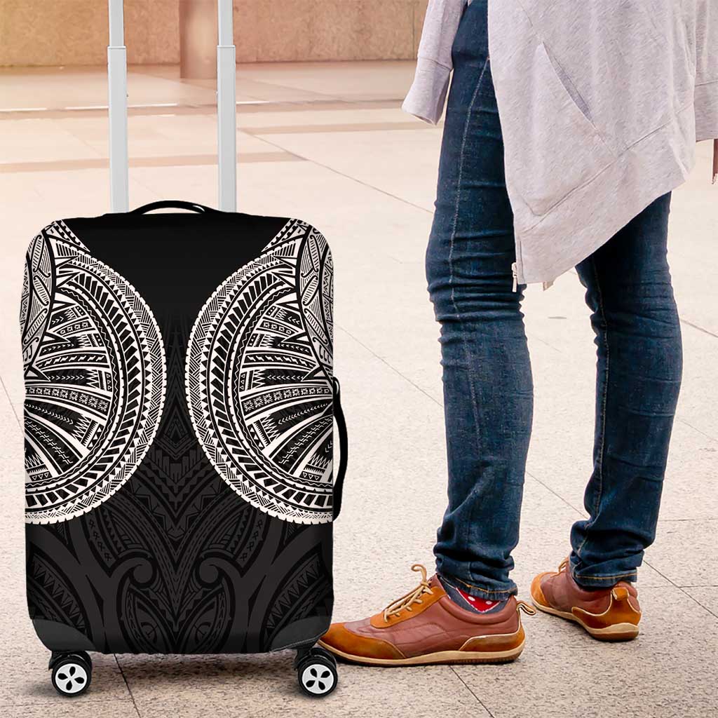 Samoan Traditional Art Tattoos Luggage Cover Tatau Roman Reigns Black Color LT03 Black - Polynesian Pride