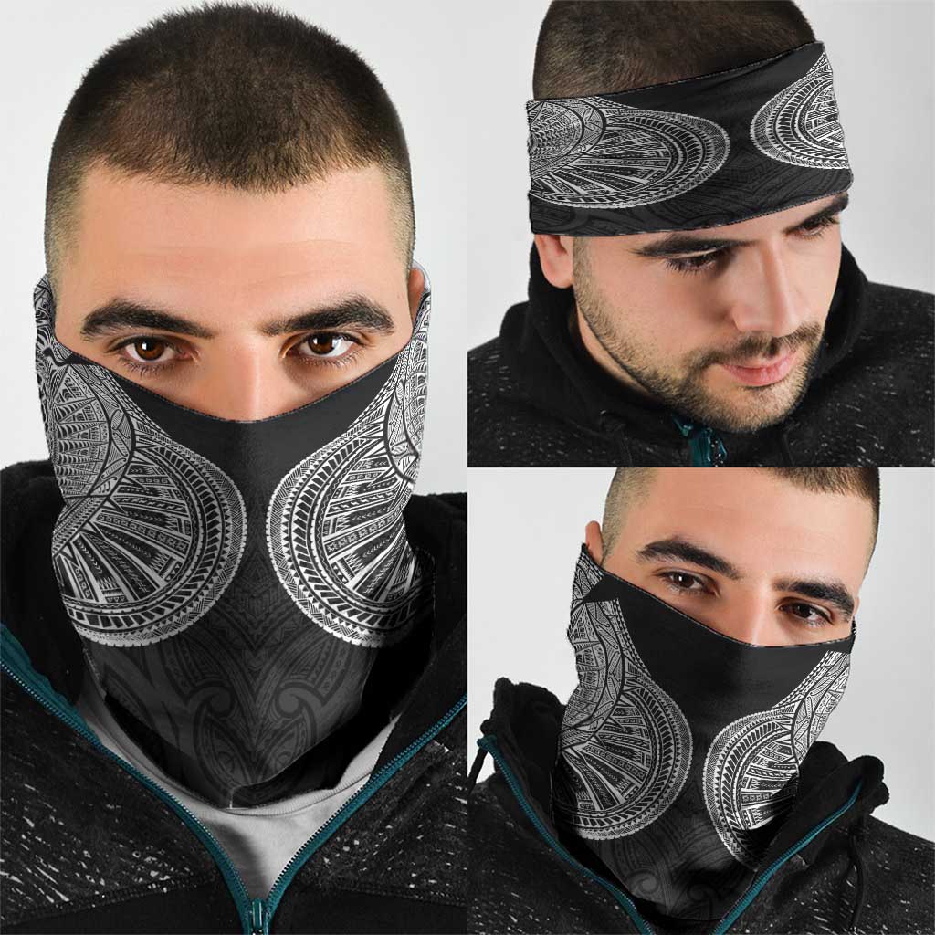 Samoan Traditional Art Tattoos Neck Gaiter Tatau Roman Reigns Black Color LT03 - Polynesian Pride