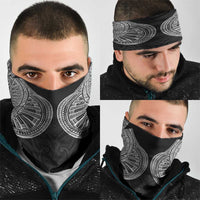 Samoan Traditional Art Tattoos Neck Gaiter Tatau Roman Reigns Black Color LT03 - Polynesian Pride