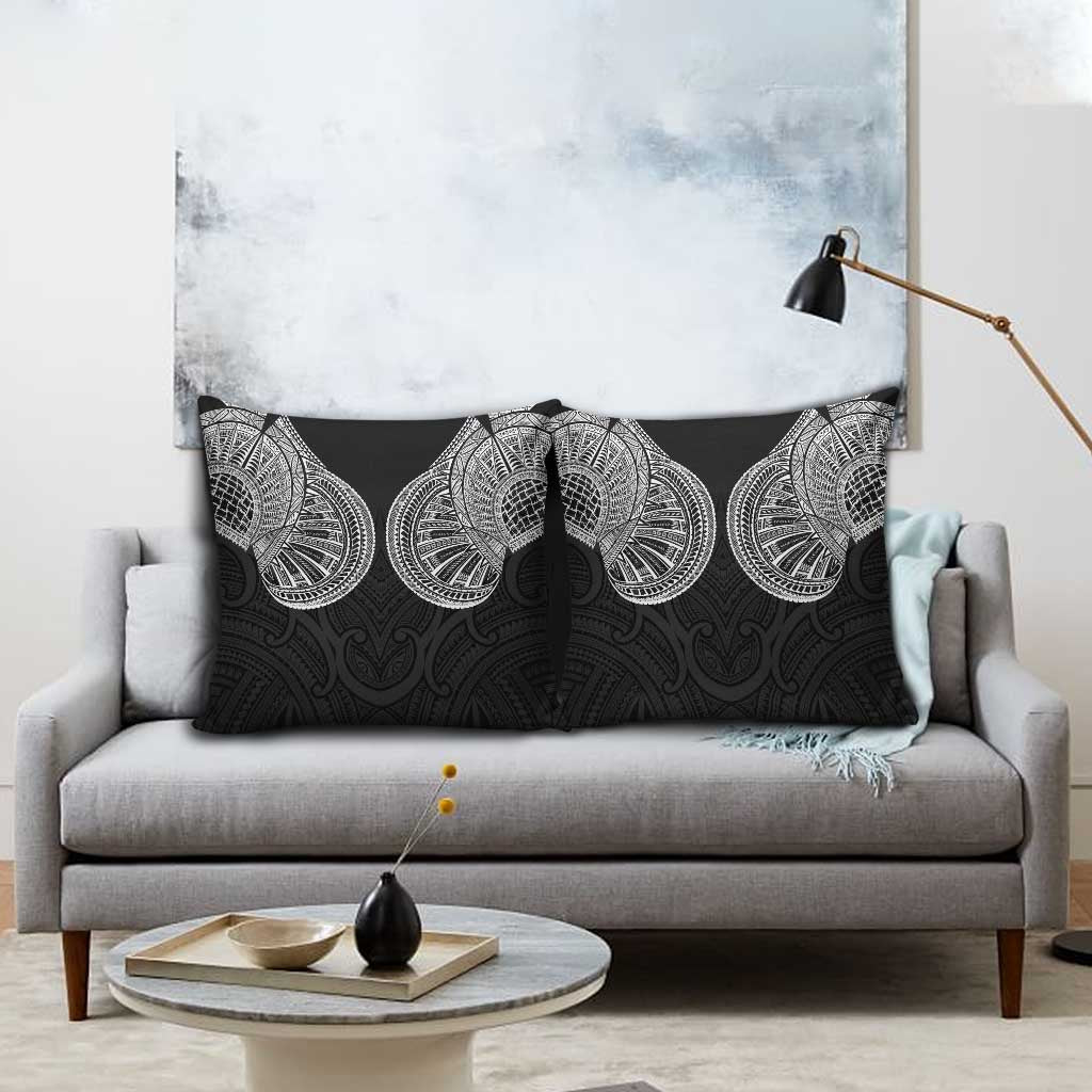 Samoan Traditional Art Tattoos Pillow Cover Tatau Roman Reigns Black Color LT03 - Polynesian Pride
