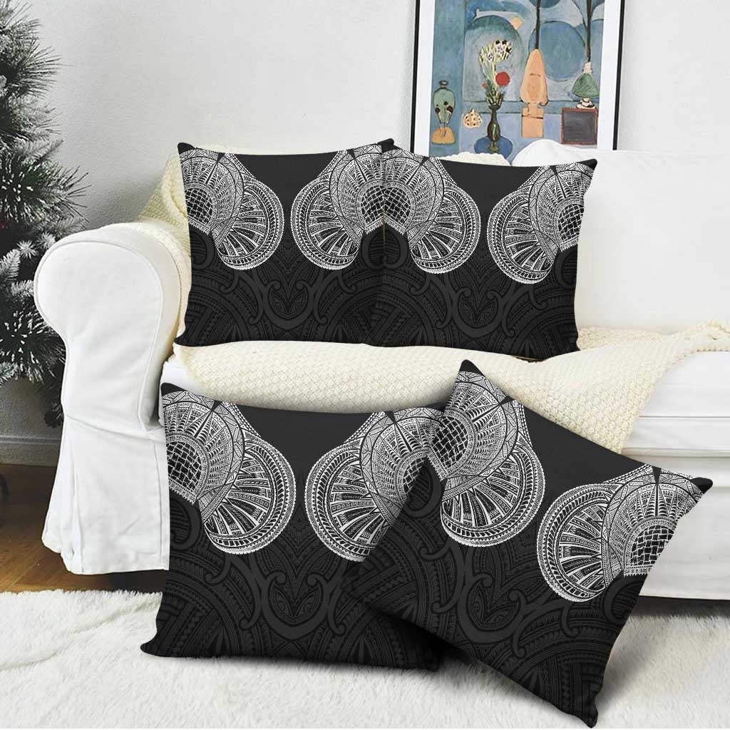 Samoan Traditional Art Tattoos Pillow Cover Tatau Roman Reigns Black Color LT03 - Polynesian Pride