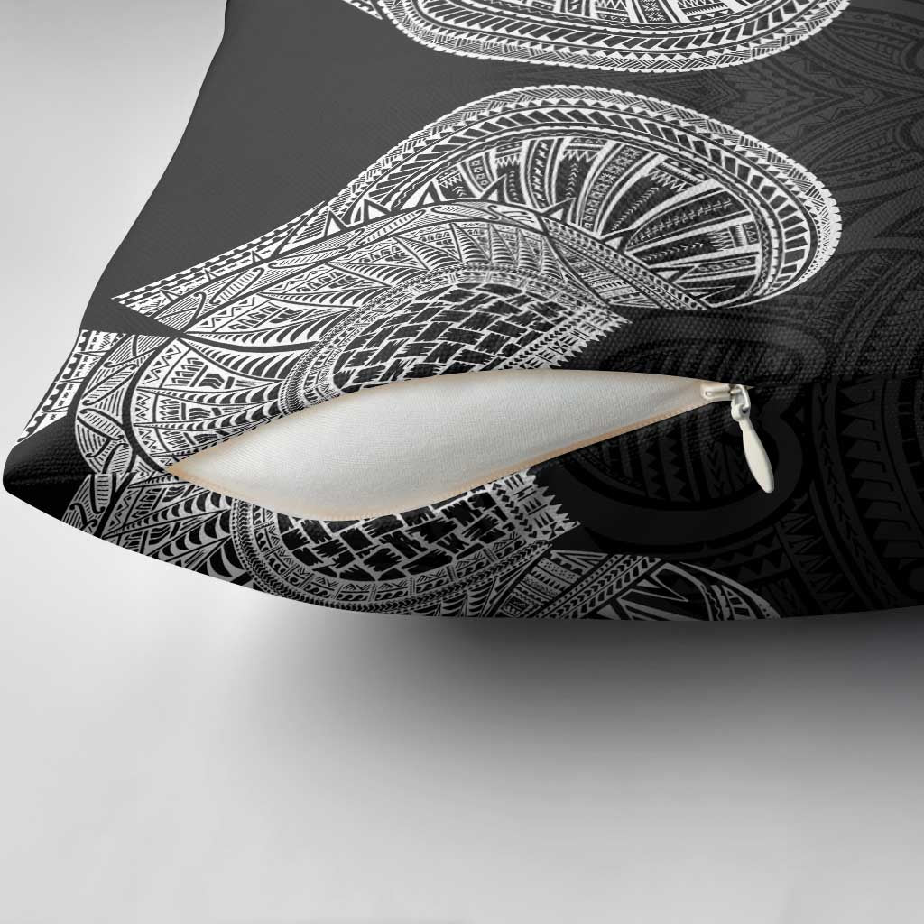 Samoan Traditional Art Tattoos Pillow Cover Tatau Roman Reigns Black Color LT03 - Polynesian Pride