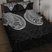 Samoan Traditional Art Tattoos Quilt Bed Set Tatau Roman Reigns Black Color LT03 Black - Polynesian Pride