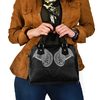 Samoan Traditional Art Tattoos Shoulder Handbag Tatau Roman Reigns Black Color - Polynesian Pride