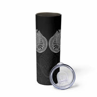 Samoan Traditional Art Tattoos Skinny Tumbler Tatau Roman Reigns Black Color LT03 - Polynesian Pride
