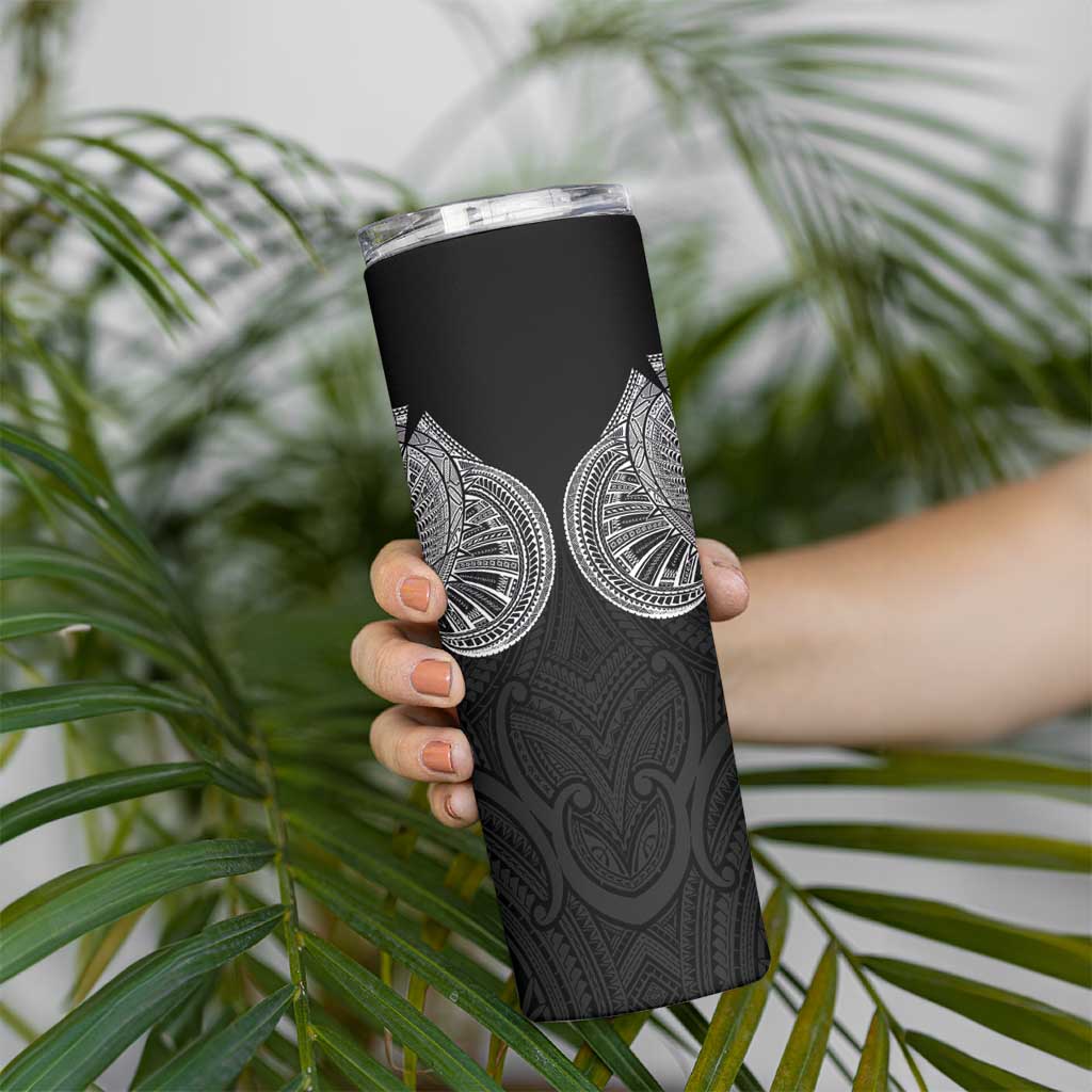 Samoan Traditional Art Tattoos Skinny Tumbler Tatau Roman Reigns Black Color LT03 - Polynesian Pride