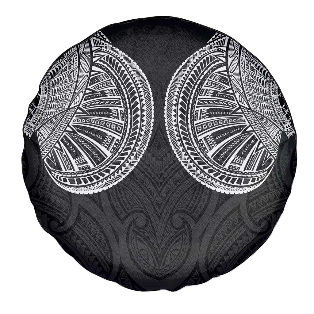 Samoan Traditional Art Tattoos Spare Tire Cover Tatau Roman Reigns Black Color LT03 - Polynesian Pride