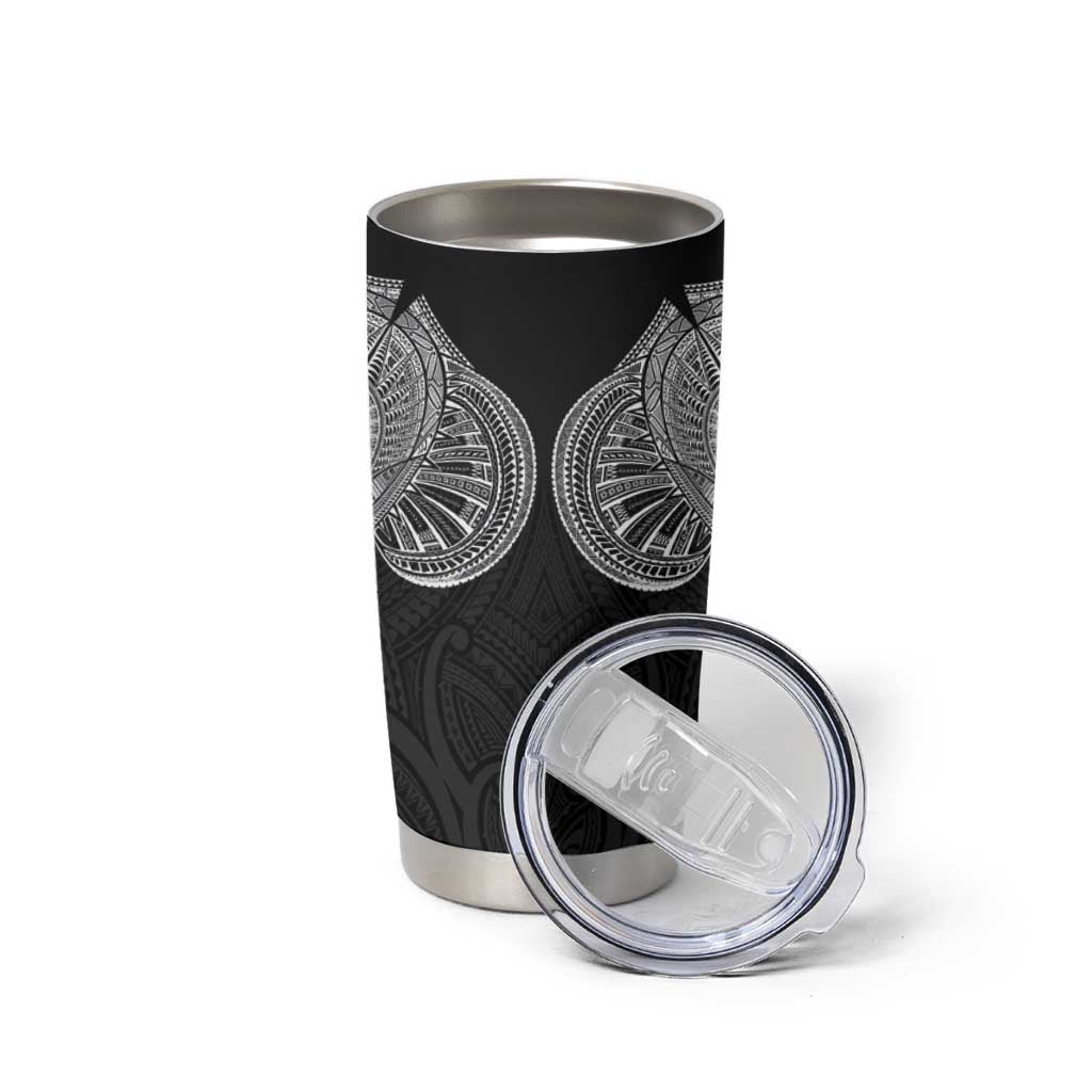 Samoan Traditional Art Tattoos Tumbler Cup Tatau Roman Reigns Black Color LT03 - Polynesian Pride
