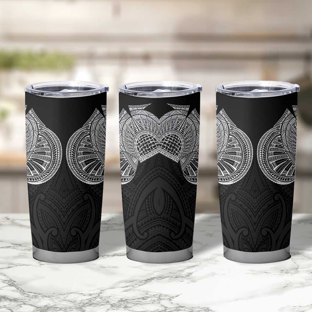 Samoan Traditional Art Tattoos Tumbler Cup Tatau Roman Reigns Black Color LT03 - Polynesian Pride