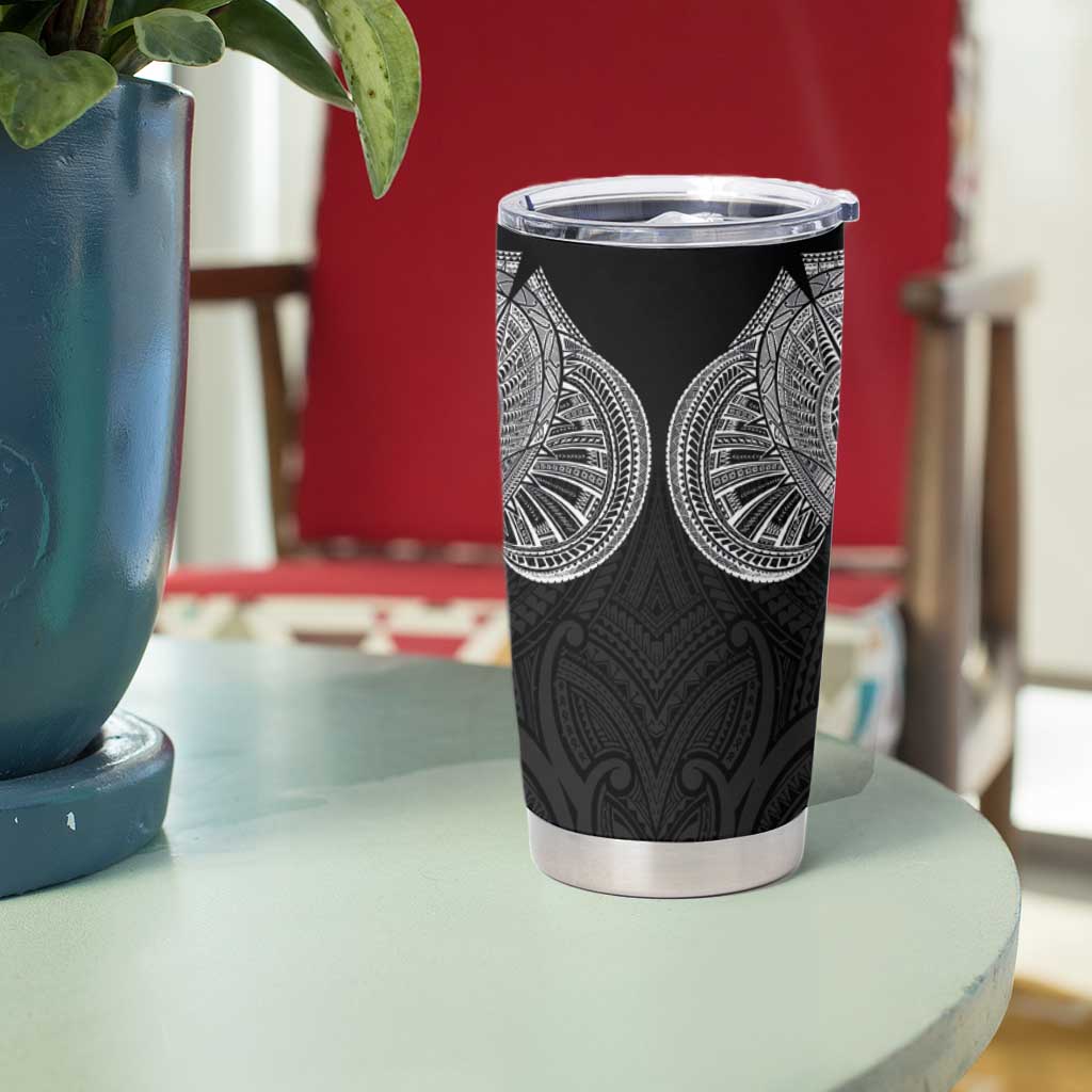 Samoan Traditional Art Tattoos Tumbler Cup Tatau Roman Reigns Black Color LT03 - Polynesian Pride