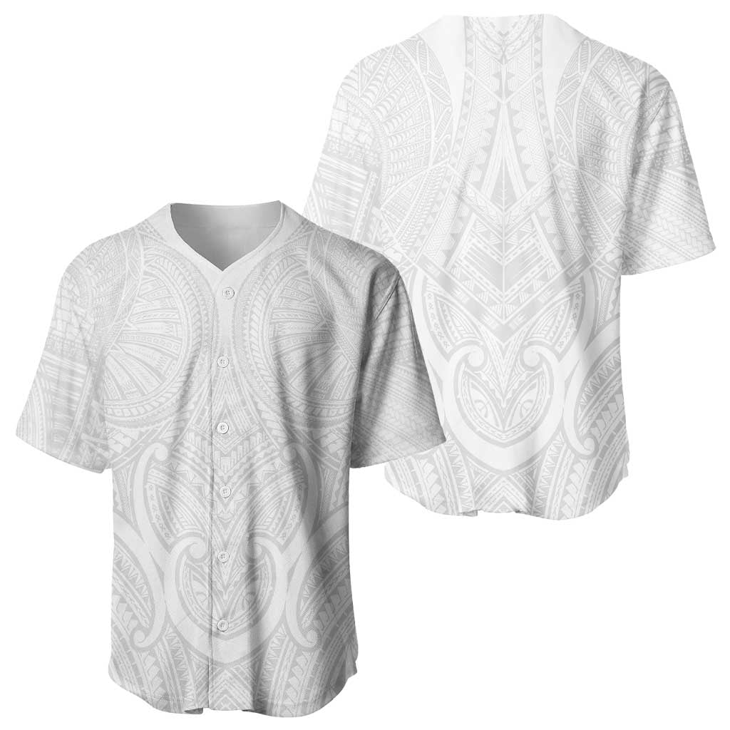 Samoan Traditional Art Tattoos Baseball Jersey Tatau Roman Reigns White Color - Polynesian Pride