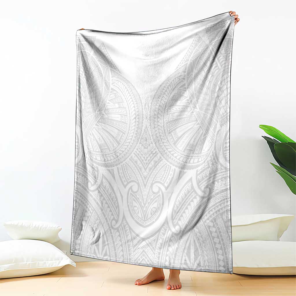 Samoan Traditional Art Tattoos Blanket Tatau Roman Reigns White Color LT03 - Polynesian Pride