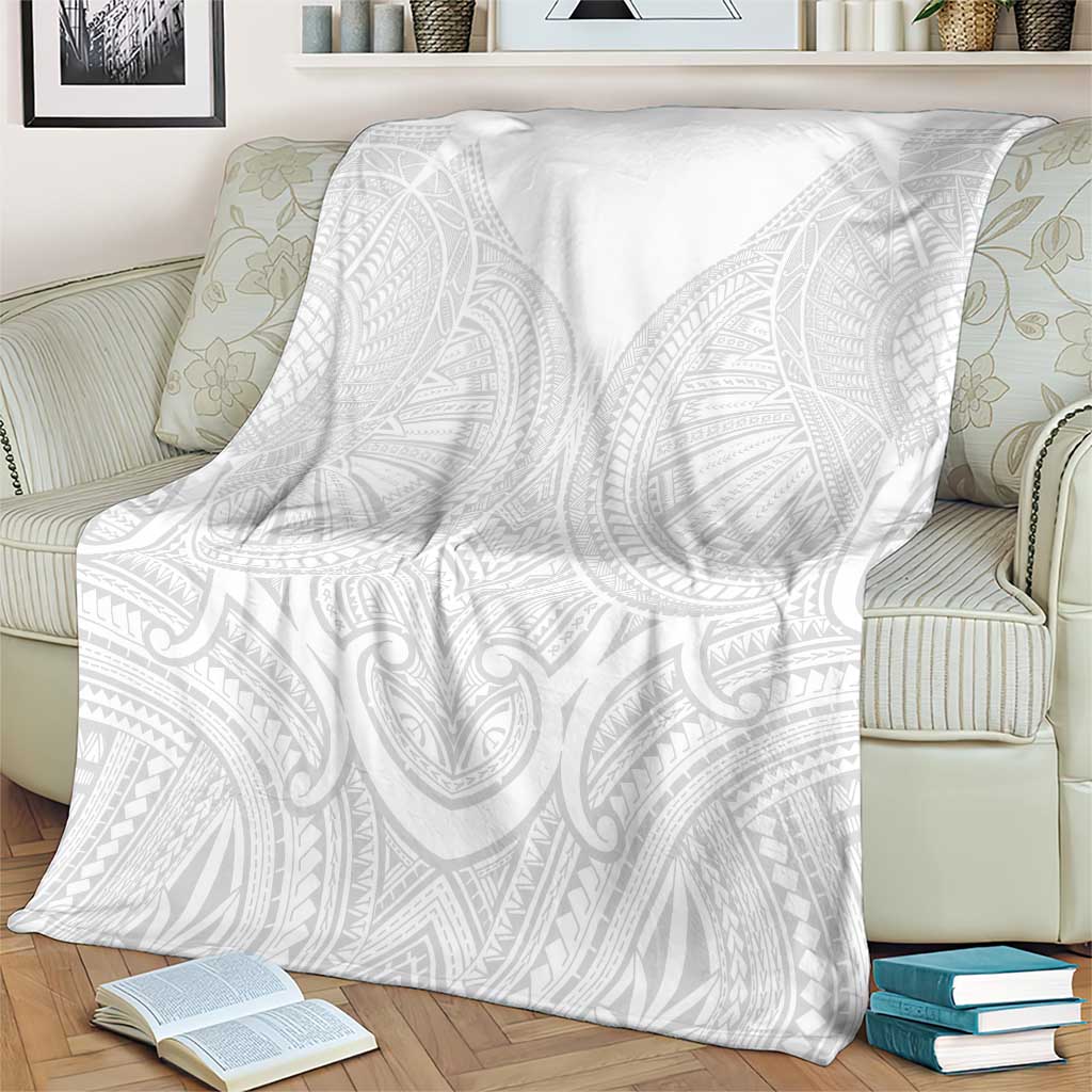 Samoan Traditional Art Tattoos Blanket Tatau Roman Reigns White Color LT03 - Polynesian Pride