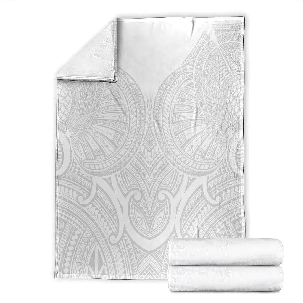 Samoan Traditional Art Tattoos Blanket Tatau Roman Reigns White Color LT03 - Polynesian Pride