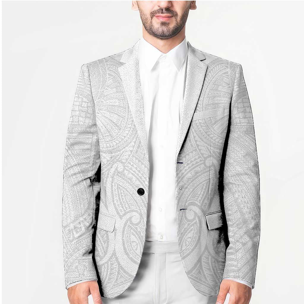 Samoan Traditional Art Tattoos Blazer Tatau Roman Reigns White Color - Polynesian Pride