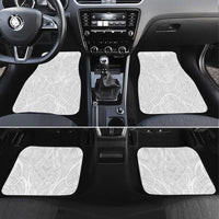 Samoan Traditional Art Tattoos Car Mats Tatau Roman Reigns White Color - Polynesian Pride