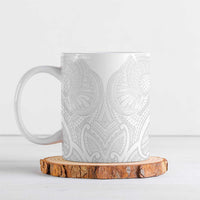 Samoan Traditional Art Tattoos Ceramic Mug Tatau Roman Reigns White Color LT03 White - Polynesian Pride