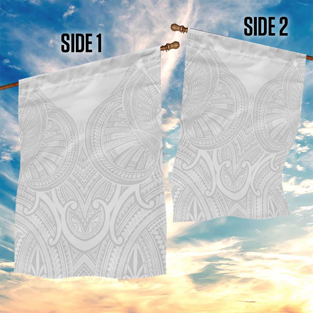Samoan Traditional Art Tattoos Garden Flag Tatau Roman Reigns White Color LT03 - Polynesian Pride