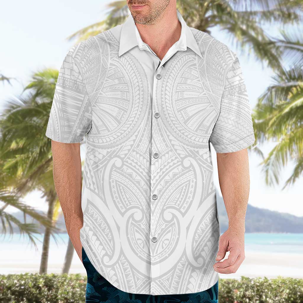 Samoan Traditional Art Tattoos Hawaiian Shirt Tatau Roman Reigns White Color LT03 - Polynesian Pride